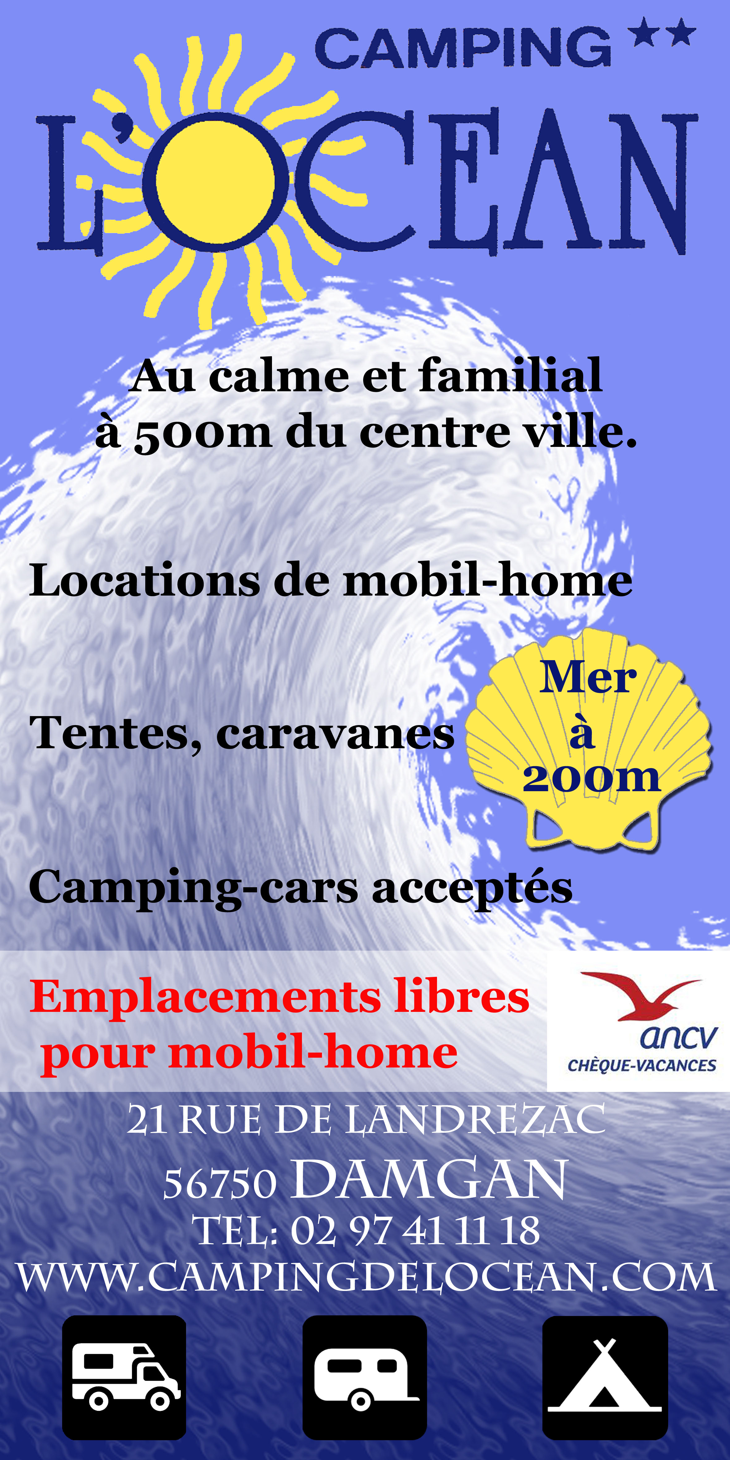 affiche sur le plan de la ville